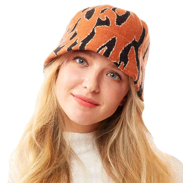 Animal Patterned Soft Fabric Bucket Hat