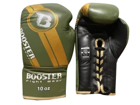 Booster Boxing Gloves BGLV3 Lace Up Pro Olive Gold