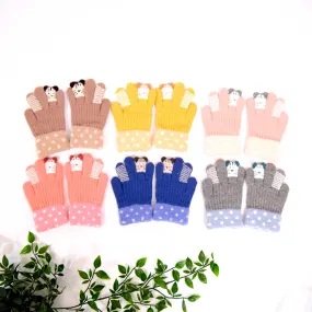 Cat Design Cute Kids Gloves