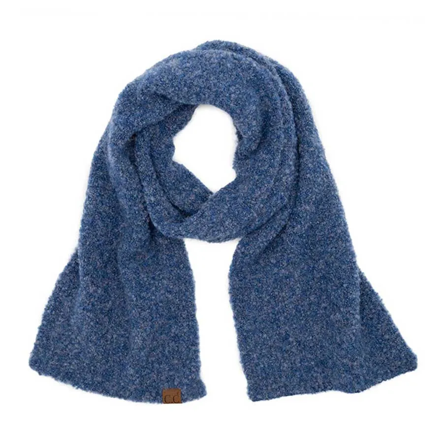 C.C Mixed Color Boucle Scarf