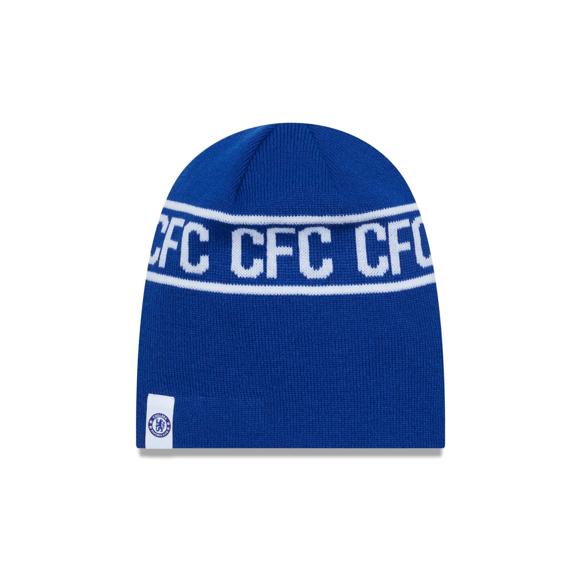 Chelsea FC Letter Blue Bobble Knit Beanie Hat