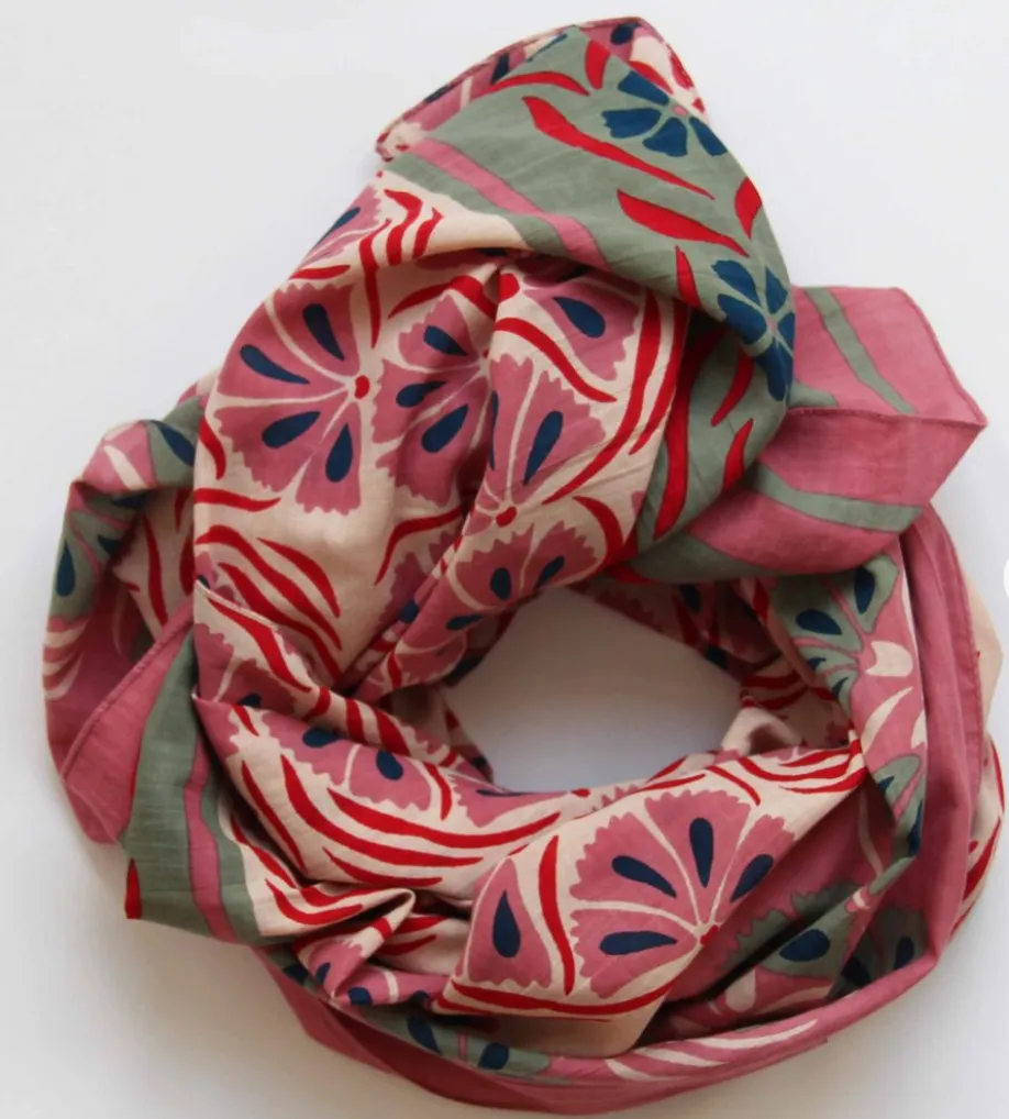 Cotton square scarf | Diego