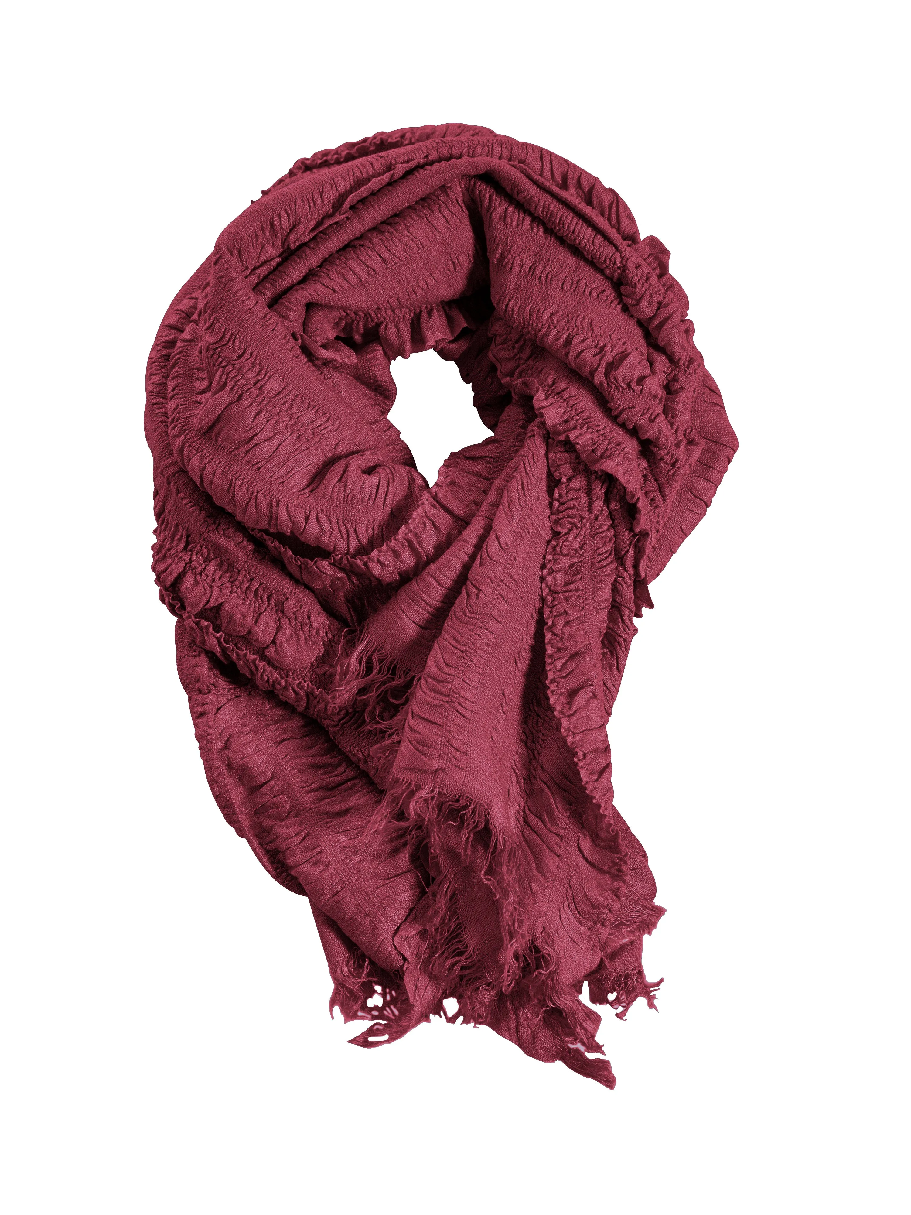 HOPE Large multi scarf - Dark plum