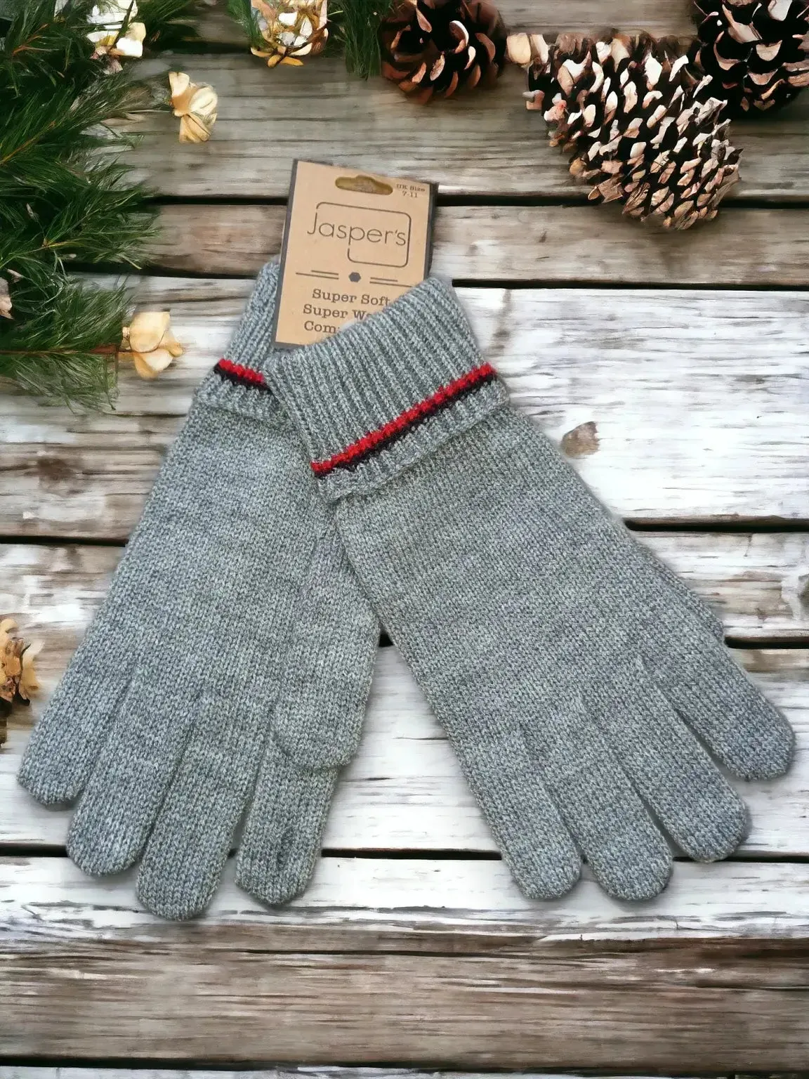 Jasper's - Cosy Men’s Double Striped Gloves