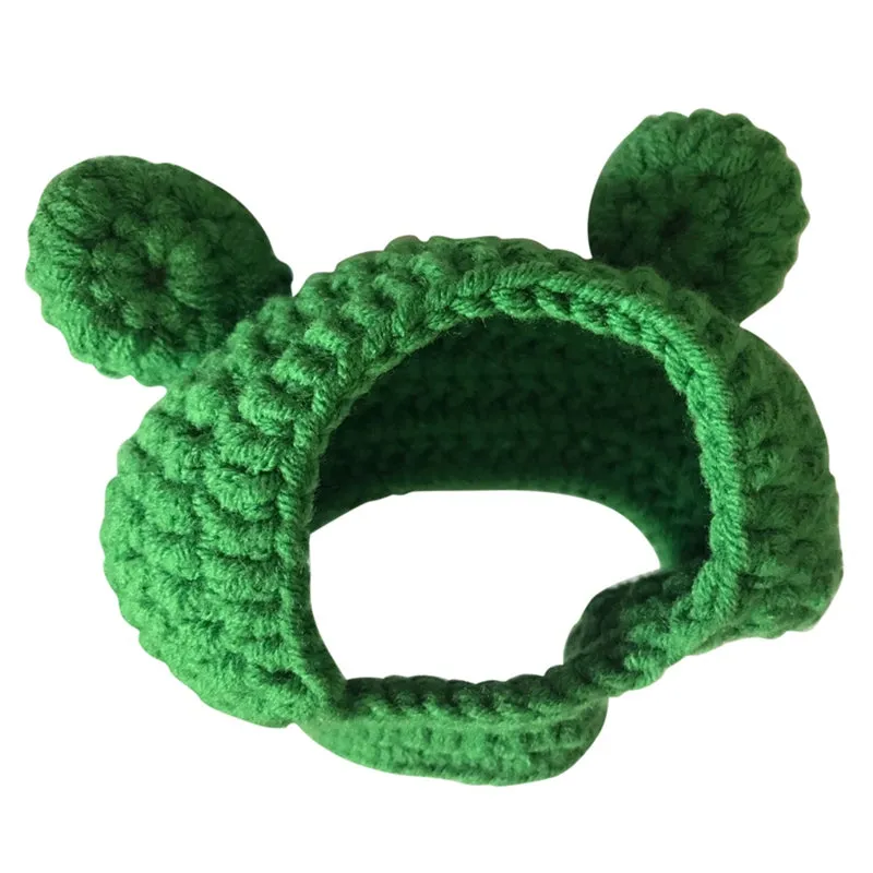 Knitted Frog Hat | Cat Costume