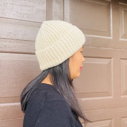 Knitted Unisex Double Lined Hat/Beanie