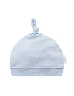 Knot Hat Pale - Blue Melange