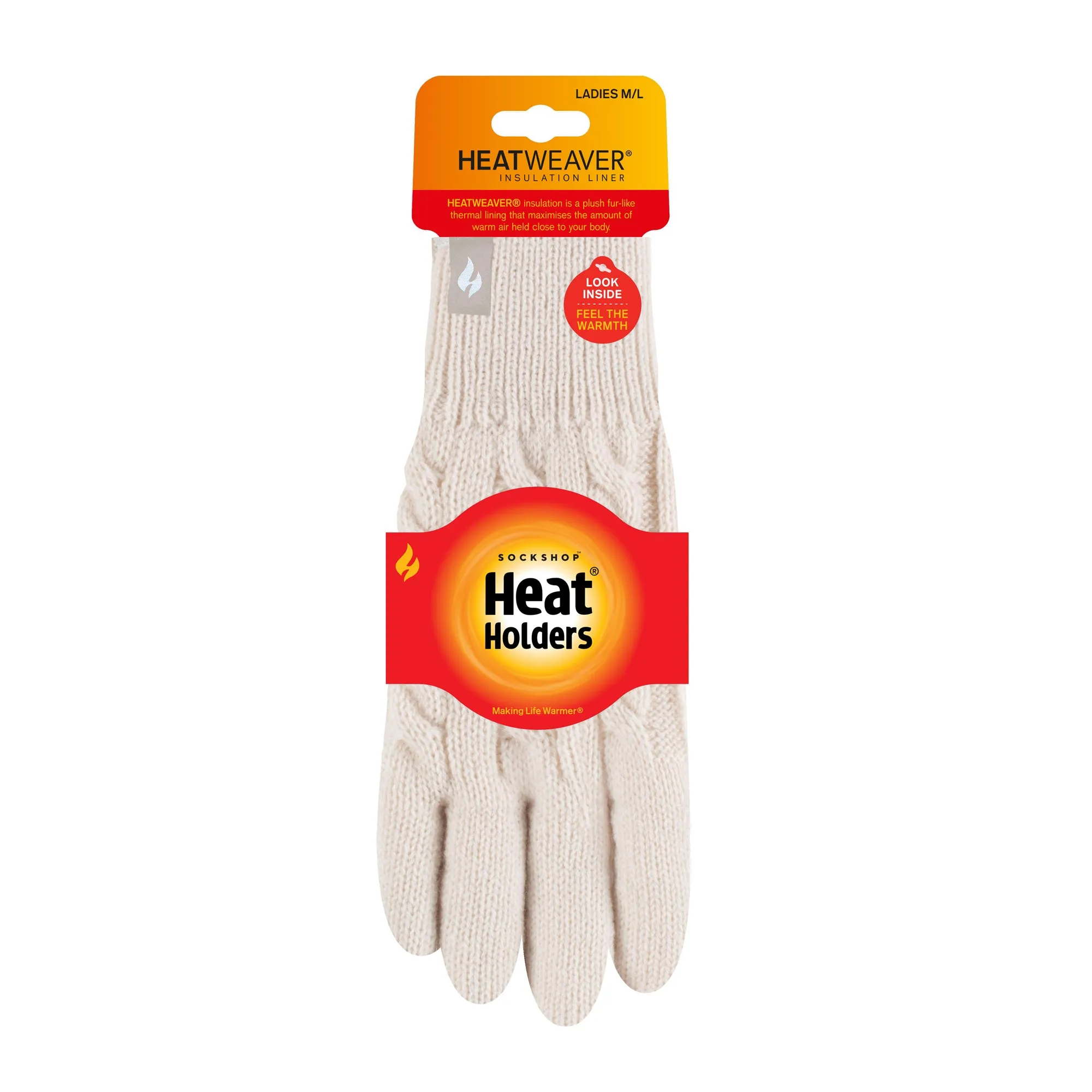 Ladies Willow Thermal Gloves - Cream