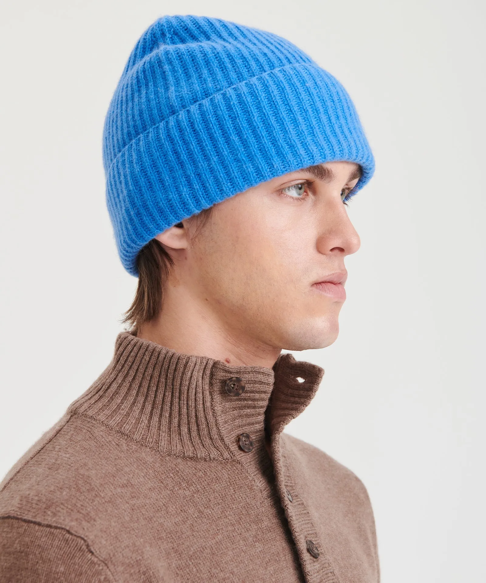 Luxe Cashmere Ribbed Beanie