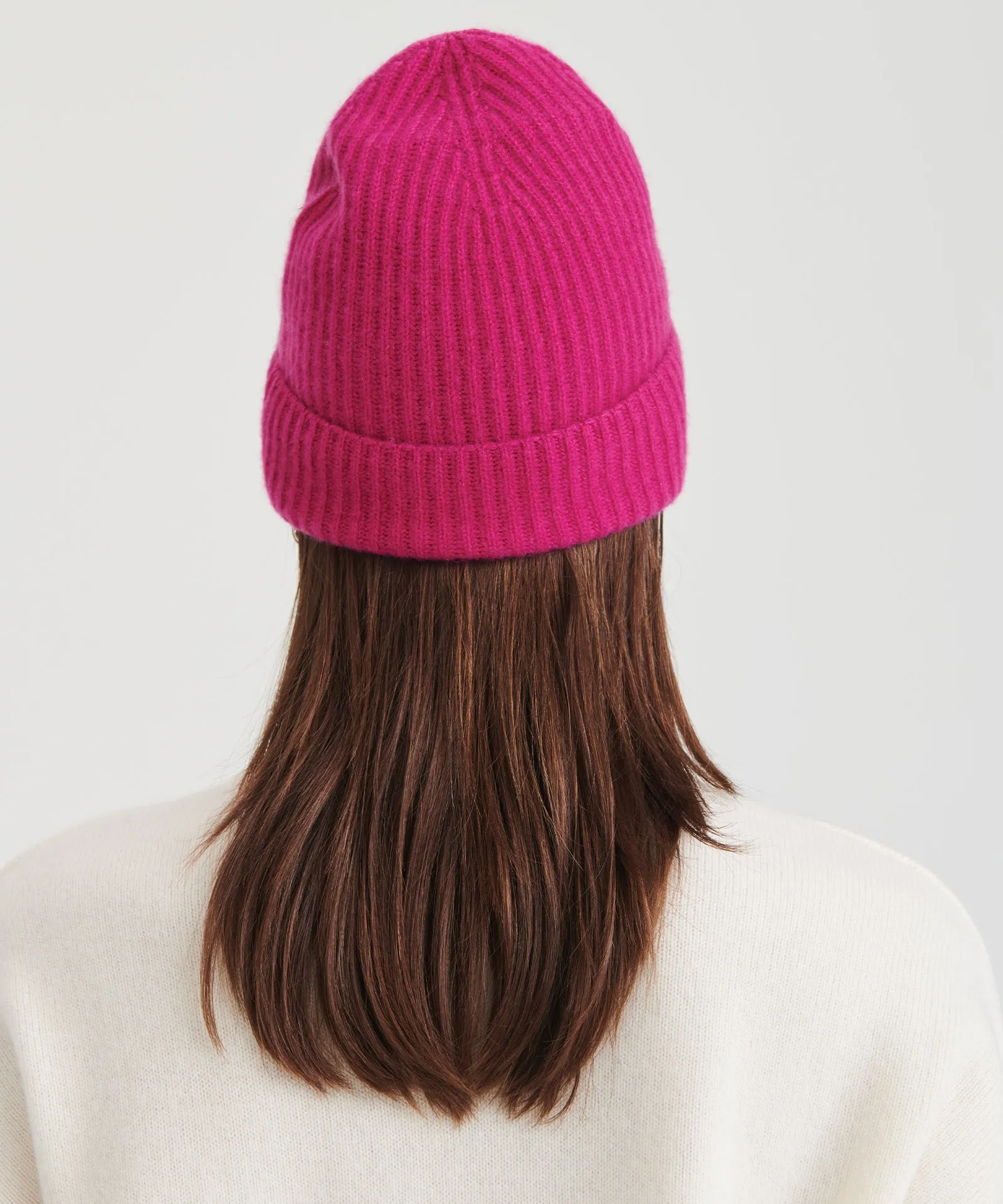 Luxe Cashmere Ribbed Beanie