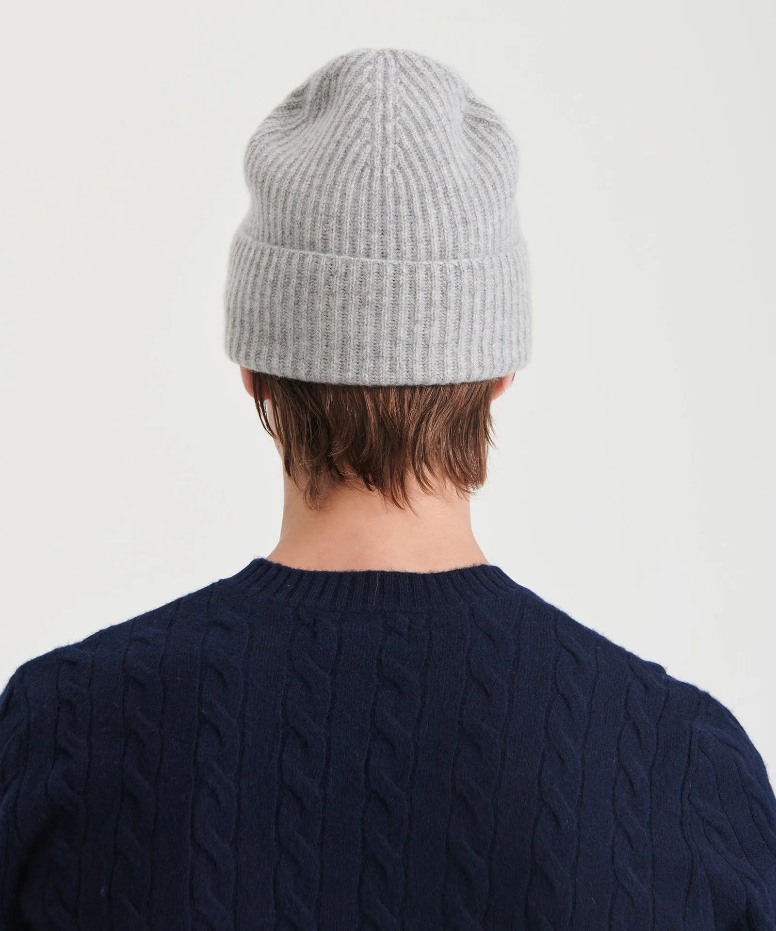 Luxe Cashmere Ribbed Beanie