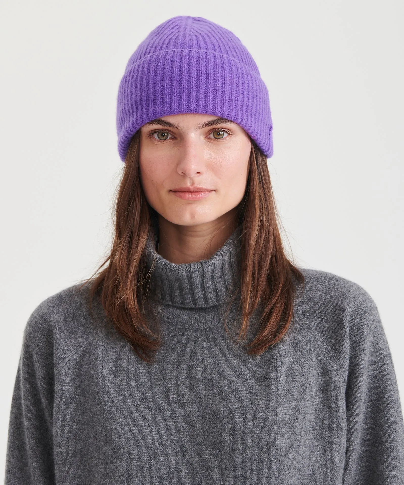 Luxe Cashmere Ribbed Beanie