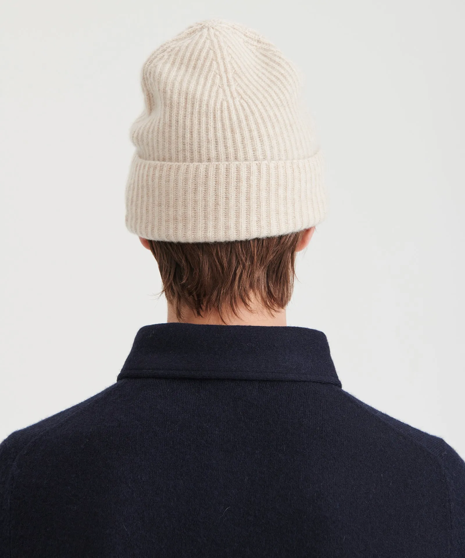 Luxe Cashmere Ribbed Beanie