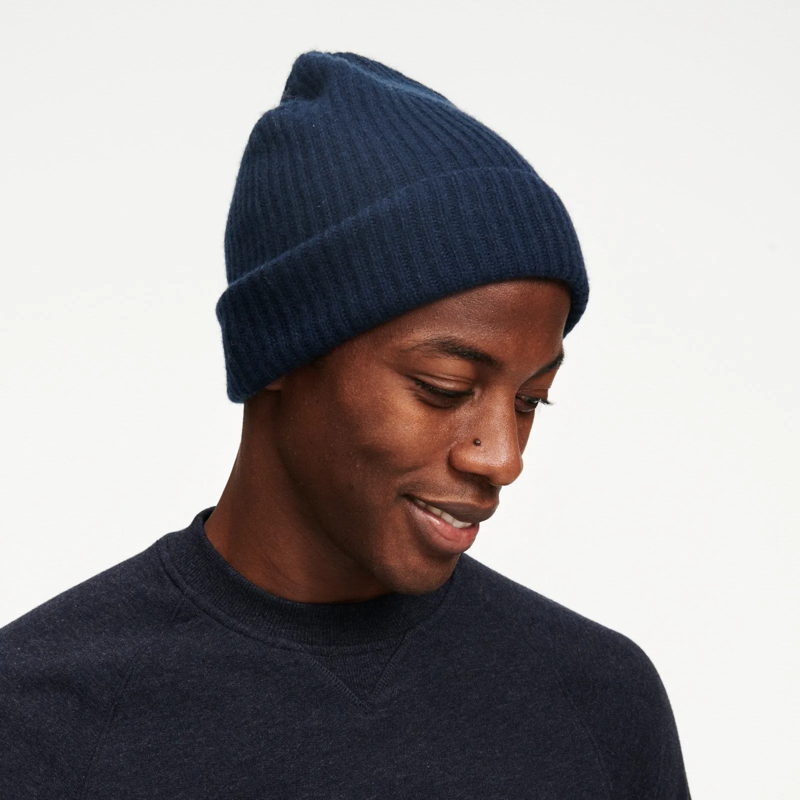 Luxe Cashmere Ribbed Beanie