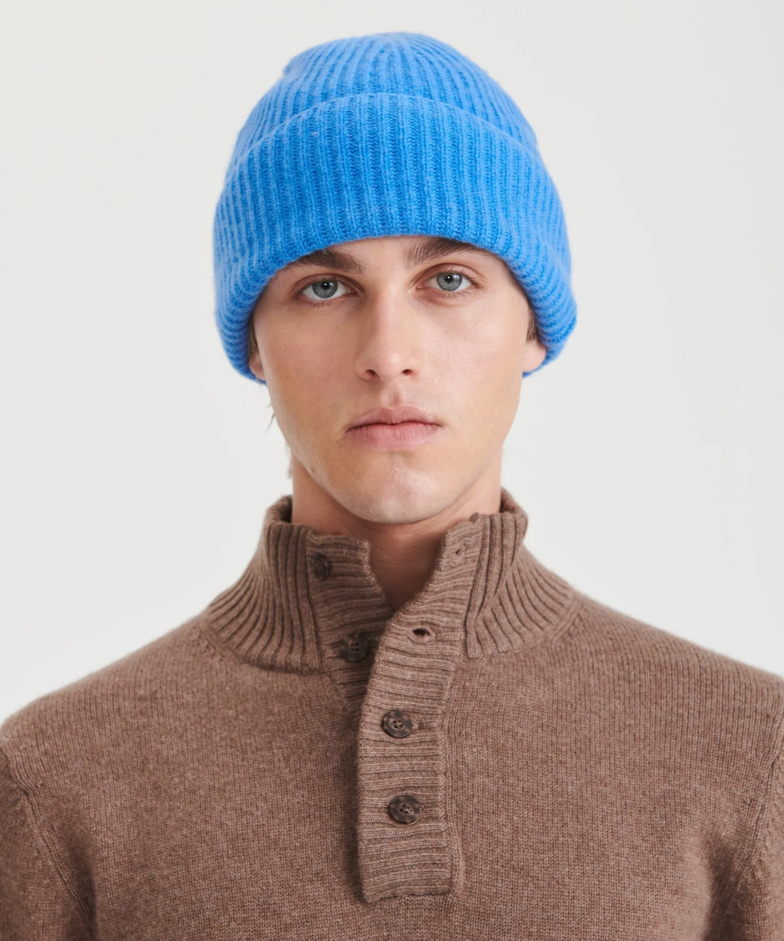 Luxe Cashmere Ribbed Beanie