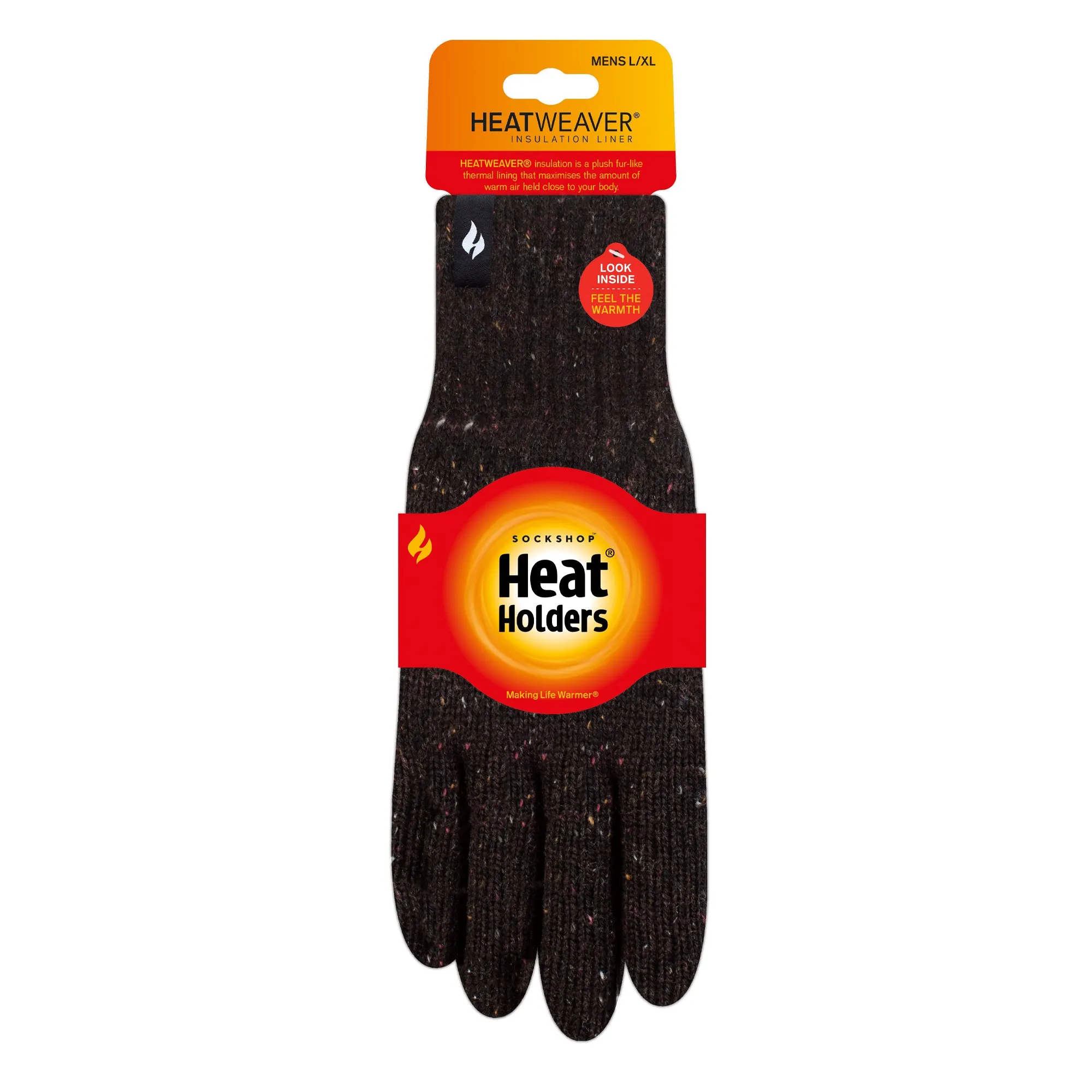 Mens Ashton Nepp Yarn Thermal Gloves - Black