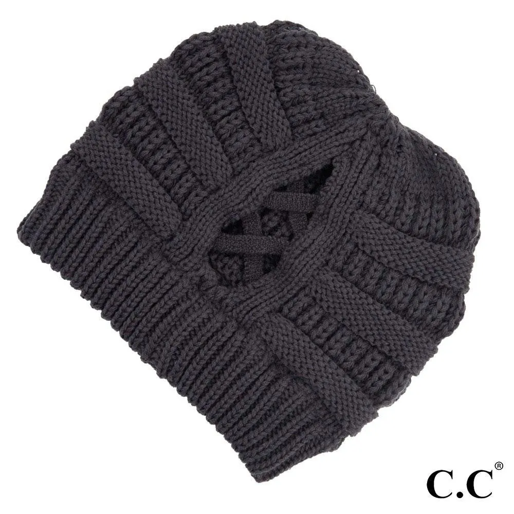 NEW Criss-Cross C.C Beanie   4 Ways to Wear