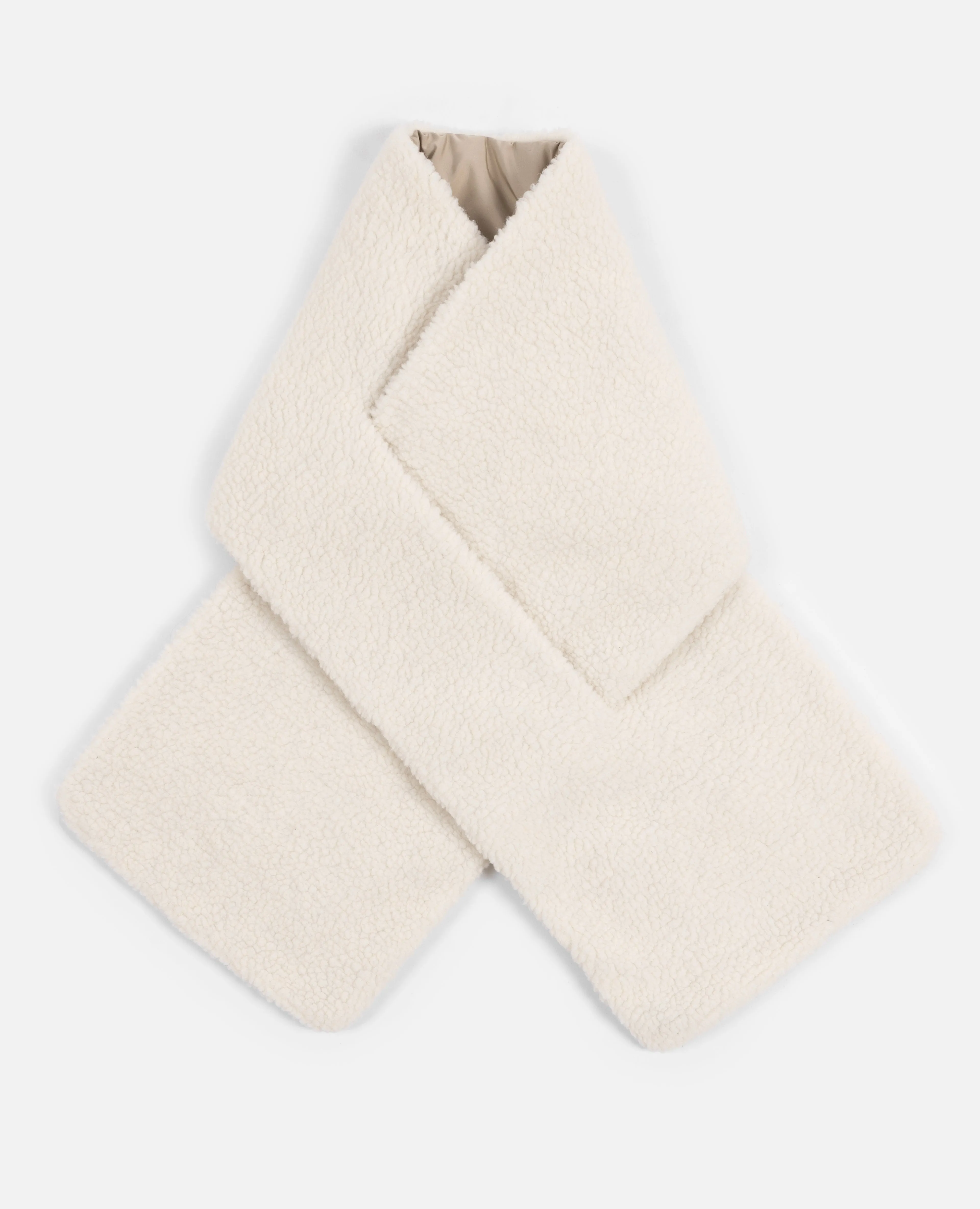 Patta Reversible Fleece Scarf (Cement/Sea Salt)