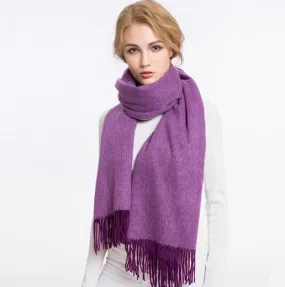 VIGROCK C17 Knit Wool Long Scarf for Women