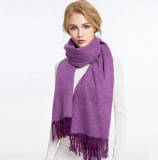 VIGROCK C17 Knit Wool Long Scarf for Women