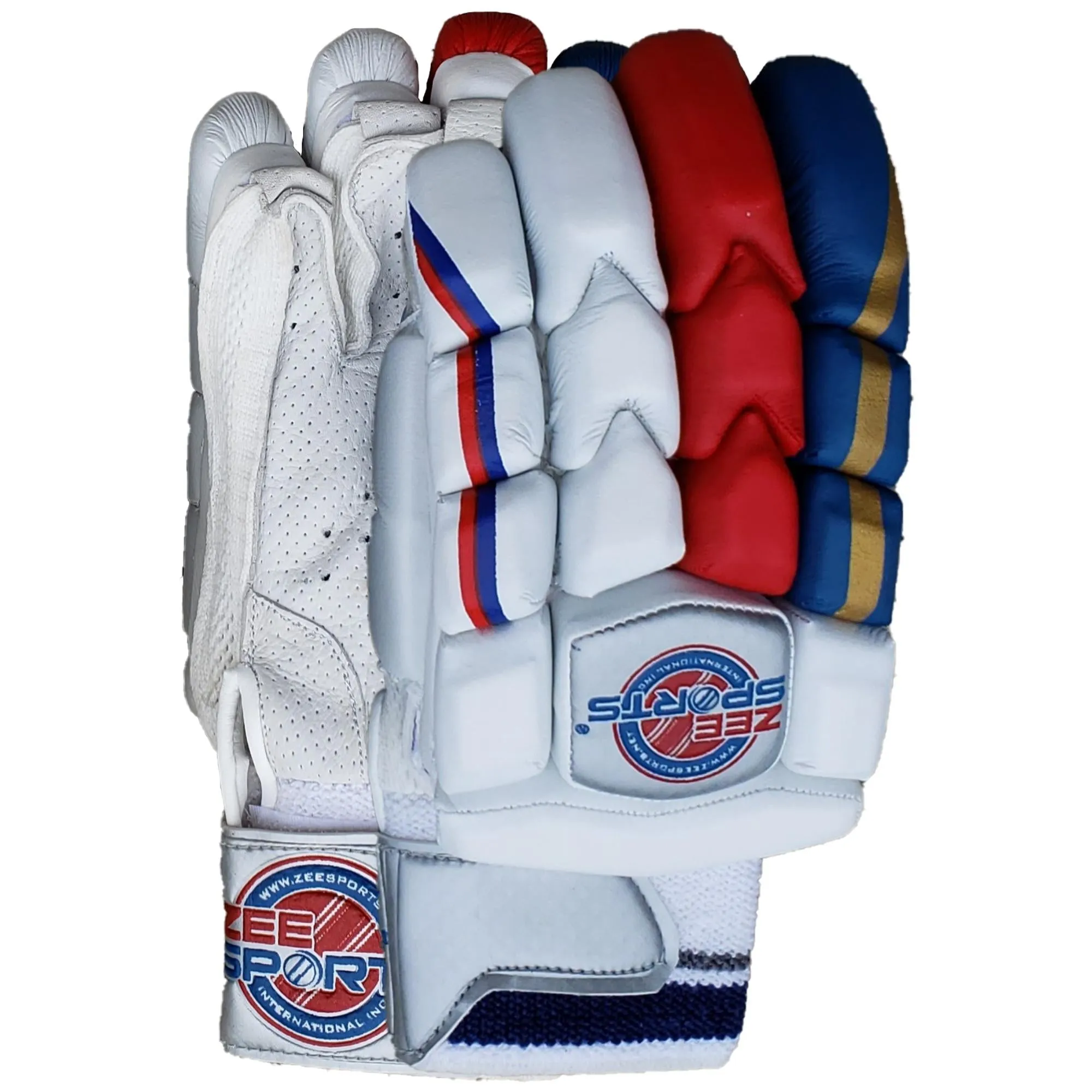 Zee Sports Batting Gloves Sonic Blue Red